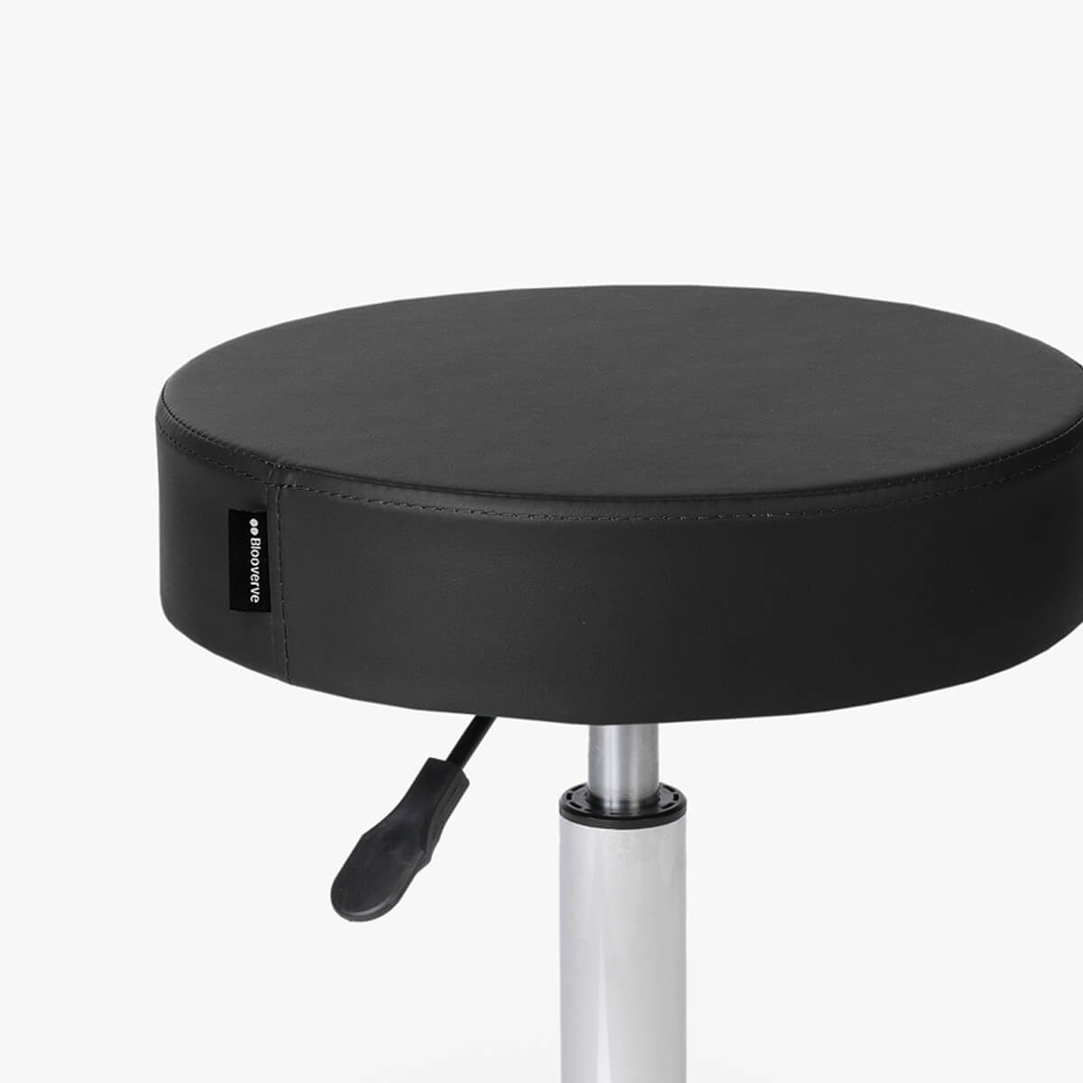 Banco Giratório com Rodas Cromado para Estética - Ize Flow