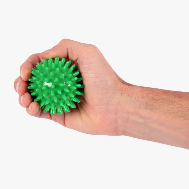 Bola de Reabilitação com Picos - Verde (7cm) 