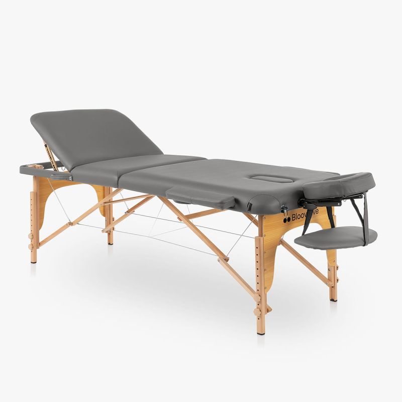 Marquesa Portátil Madeira de 3 Corpos 70x186cm - Lusitana - Cinzenta