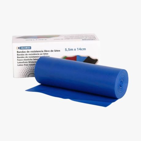 Banda Elástica Azul - Resistência Forte - 14cm X 5,5m