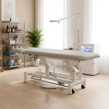 Marquesa Elétrica Fortis 2 ERGO – Barra de Elevação Periférica, Almofada ERGO, Cinzento Claro