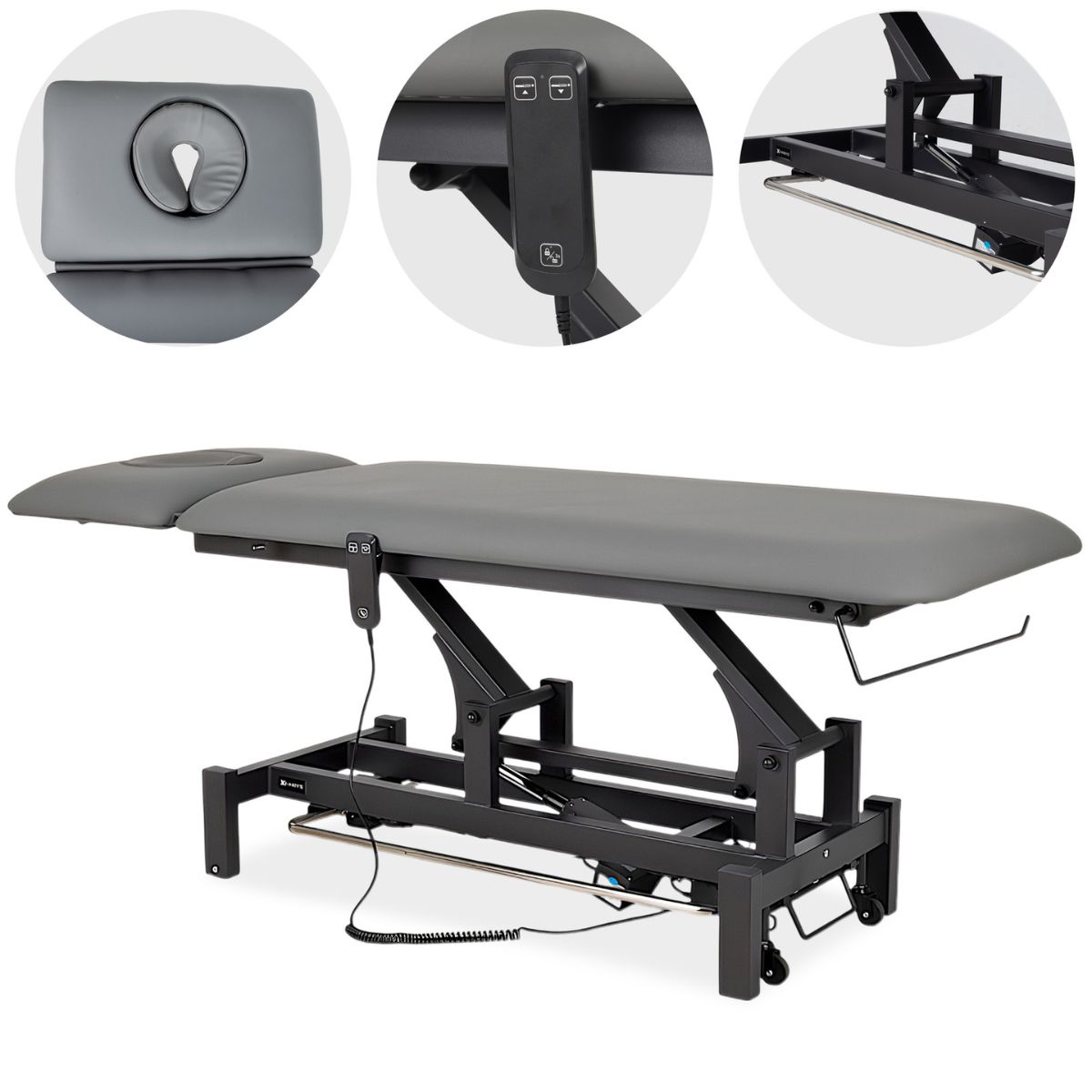 Marquesa Elétrica Fortis 2 ERGO – Barra de Elevação Periférica, Almofada ERGO, Cinzento