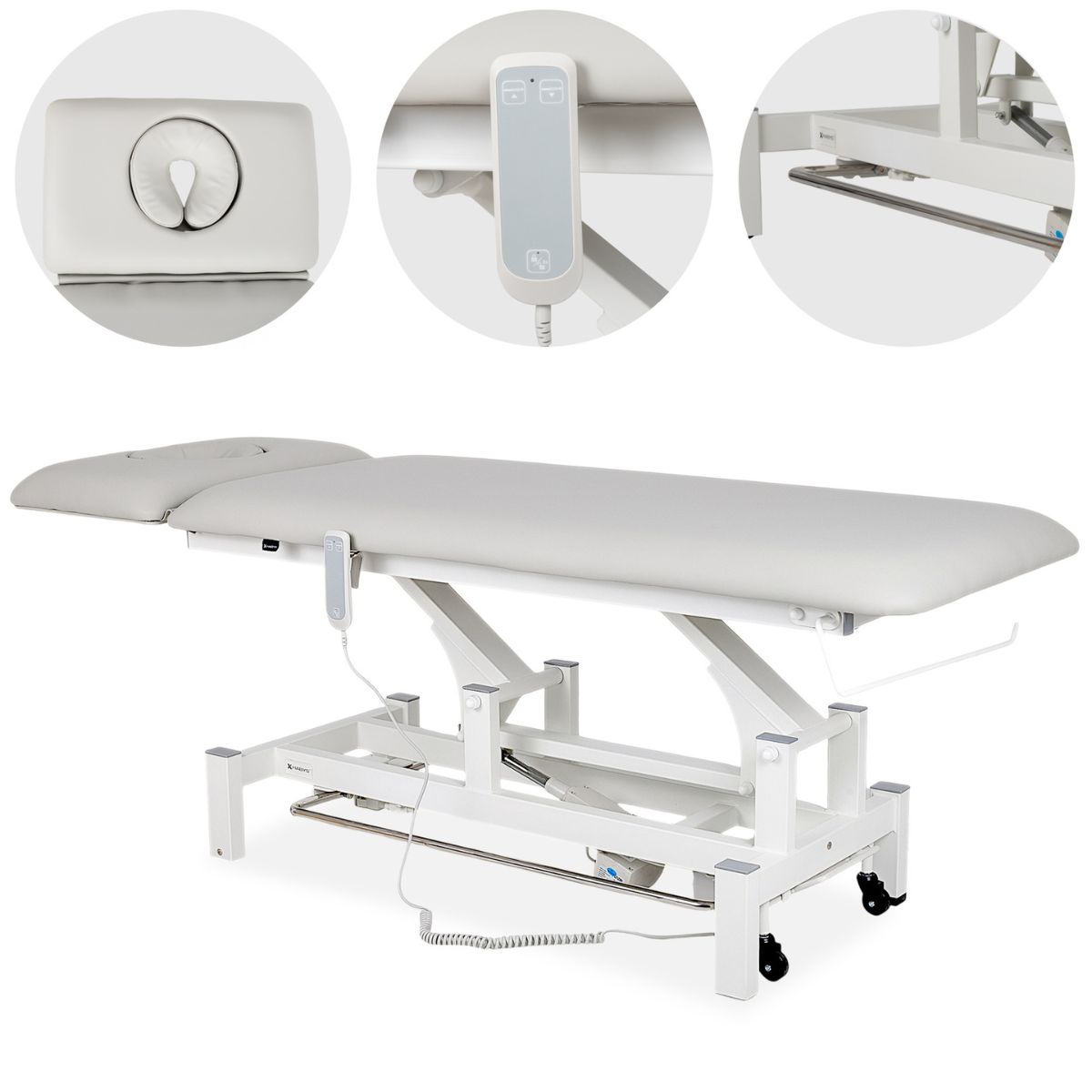 Marquesa Elétrica Fortis 2 ERGO – Barra de Elevação Periférica, Almofada ERGO, Cinzento Claro