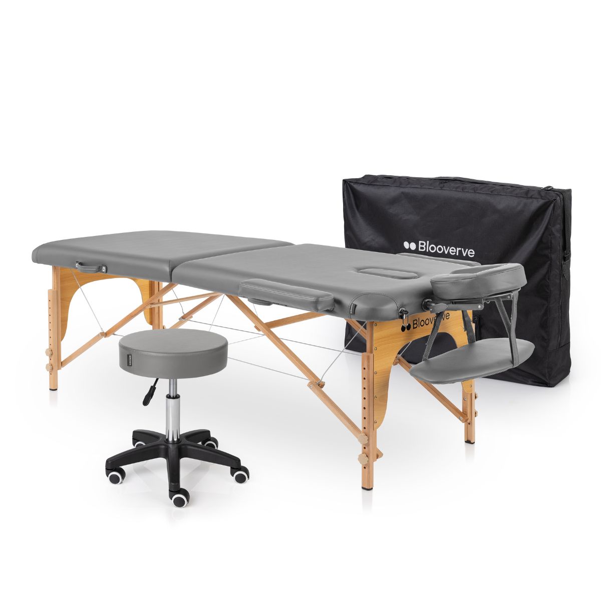 Kit ProCare – Marquesa Portátil 2 Corpos + Banco com Rodas (Envio Grátis)*