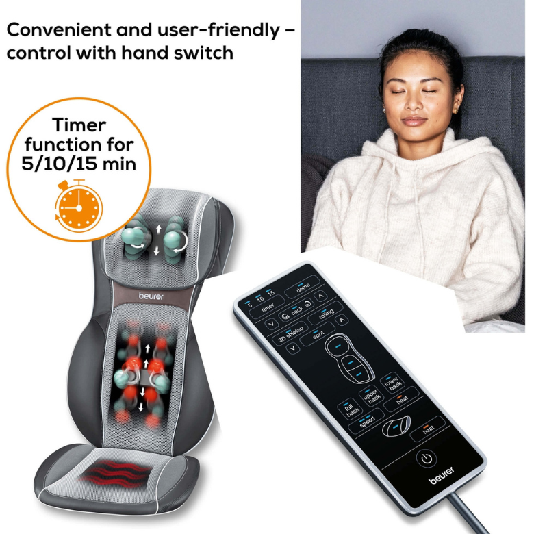 Massajador de Costas 3D Shiatsu em Profundidade MG295 - Beurer